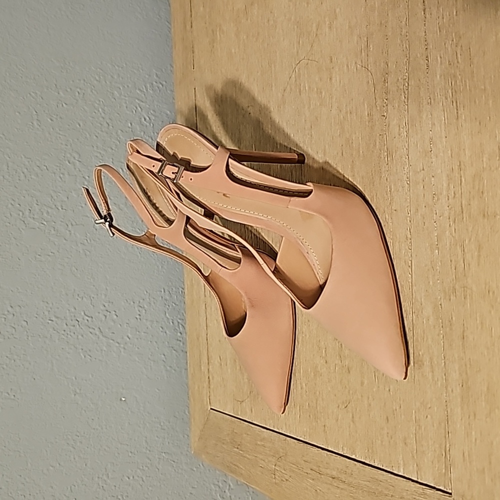 Size 6.5 Schutz Slingbacks Pale Pink Nubuck